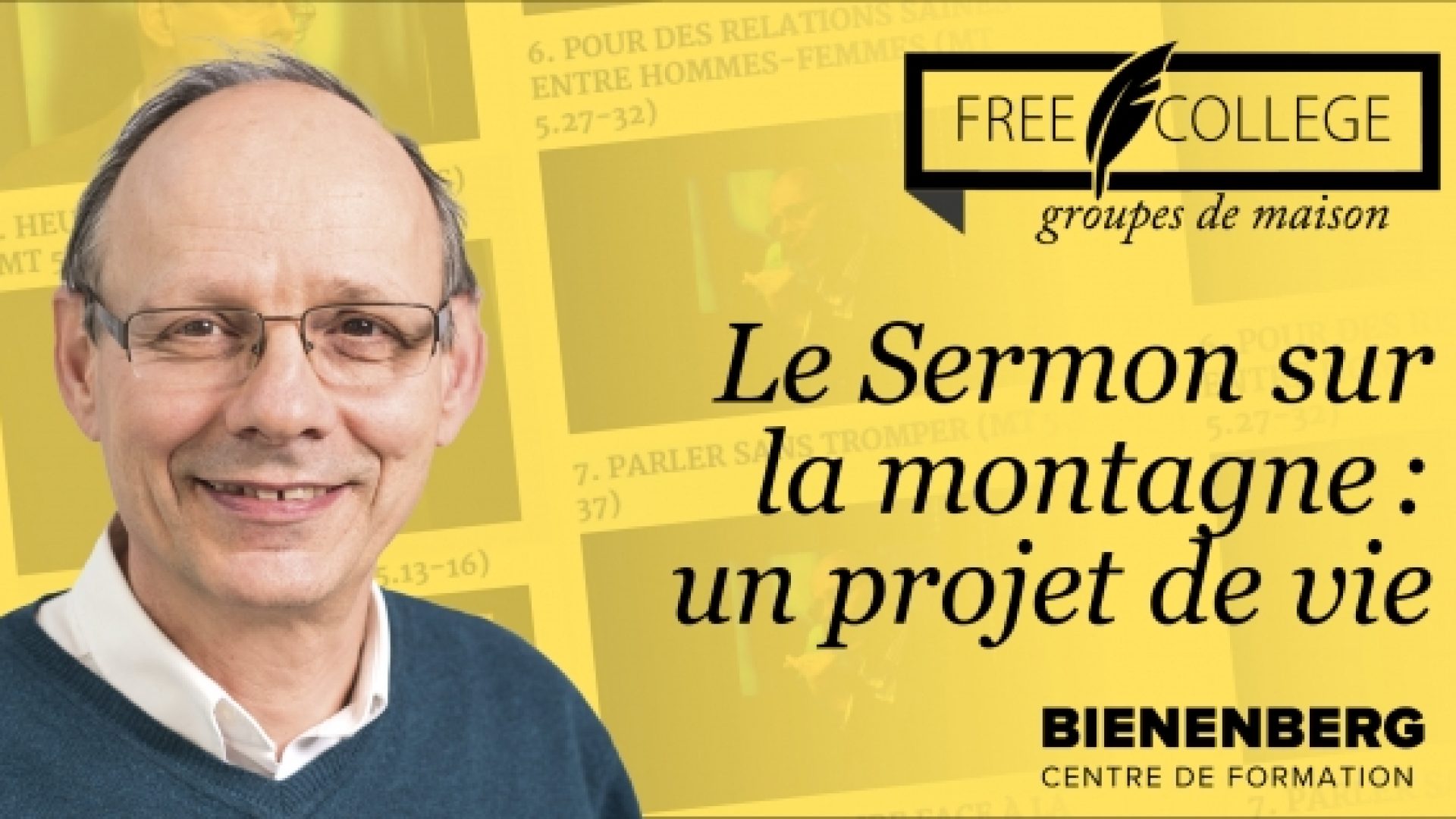 La bibliographie en lien avec l'animation biblique «Le Sermon sur la montagne: un projet de vie»