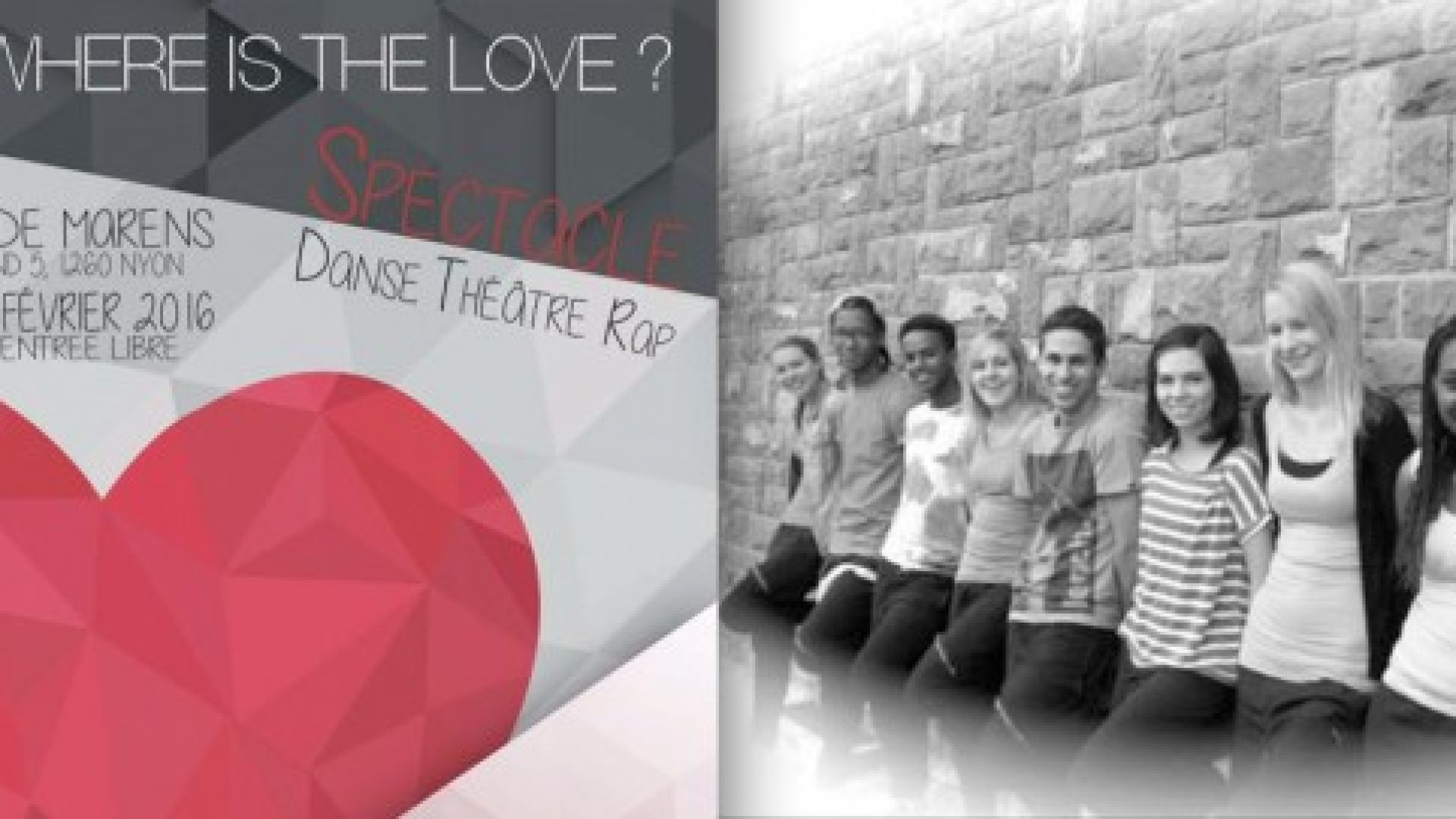 Le spectacle « Where is the Love ? » tourne en Suisse romande