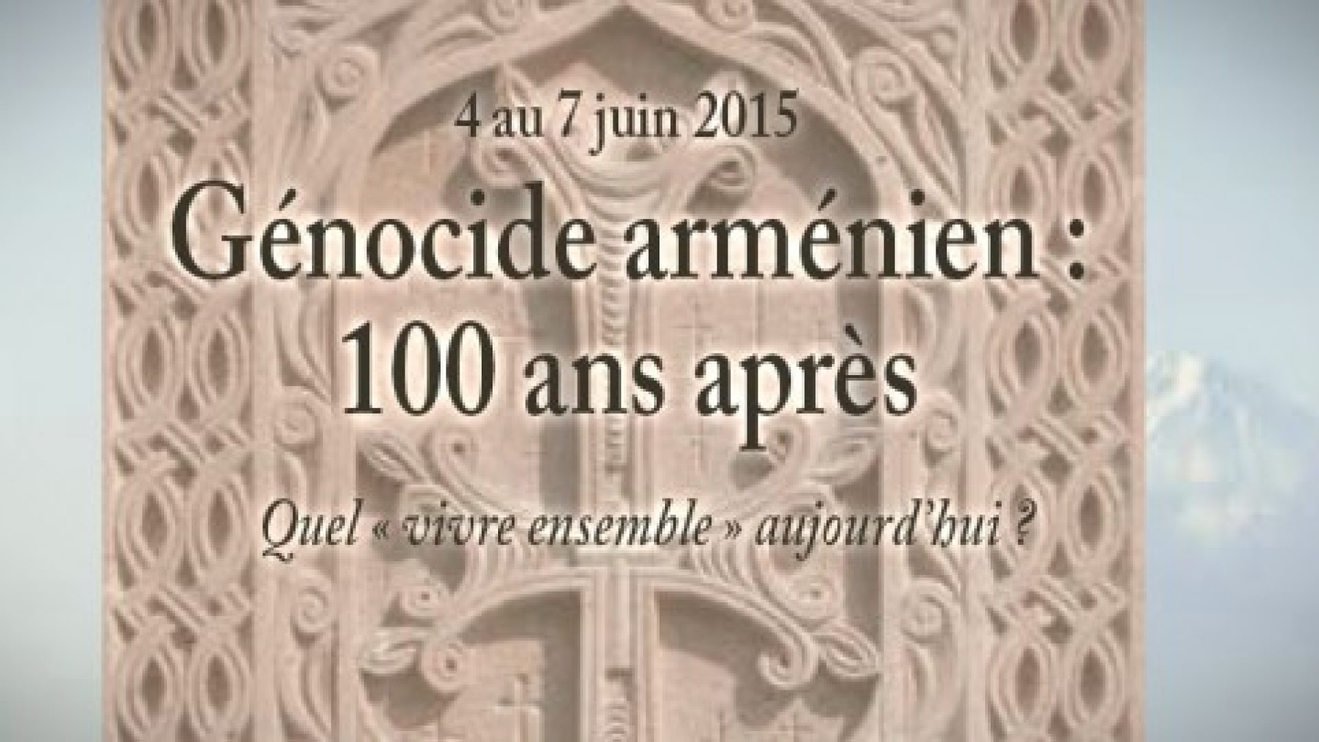 Du 4 au 7 juin à Lausanne : « Génocide arménien : 100 ans après »
