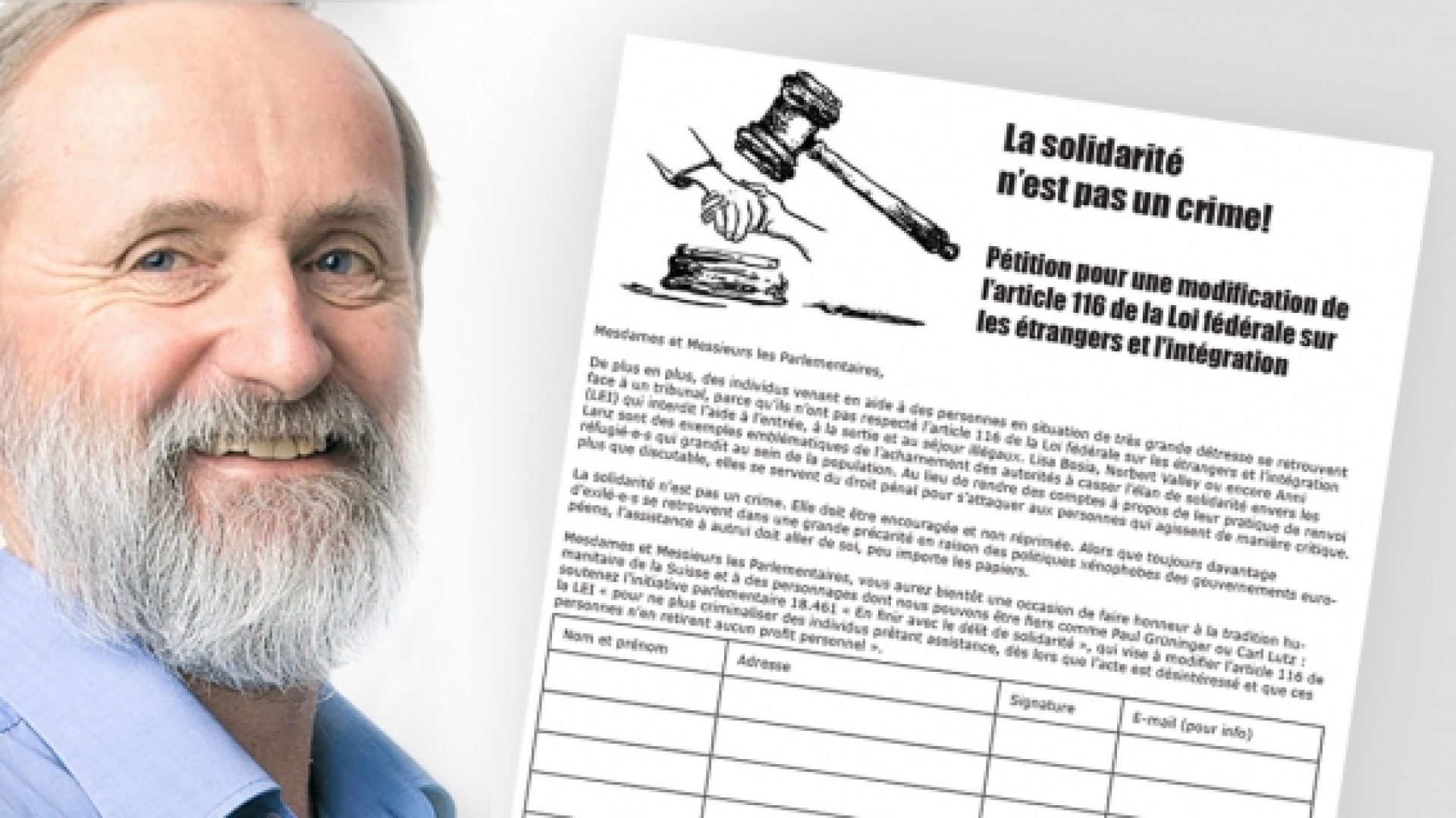 Affaire Norbert Valley : une pétition pour que la solidarité ne soit plus un crime !