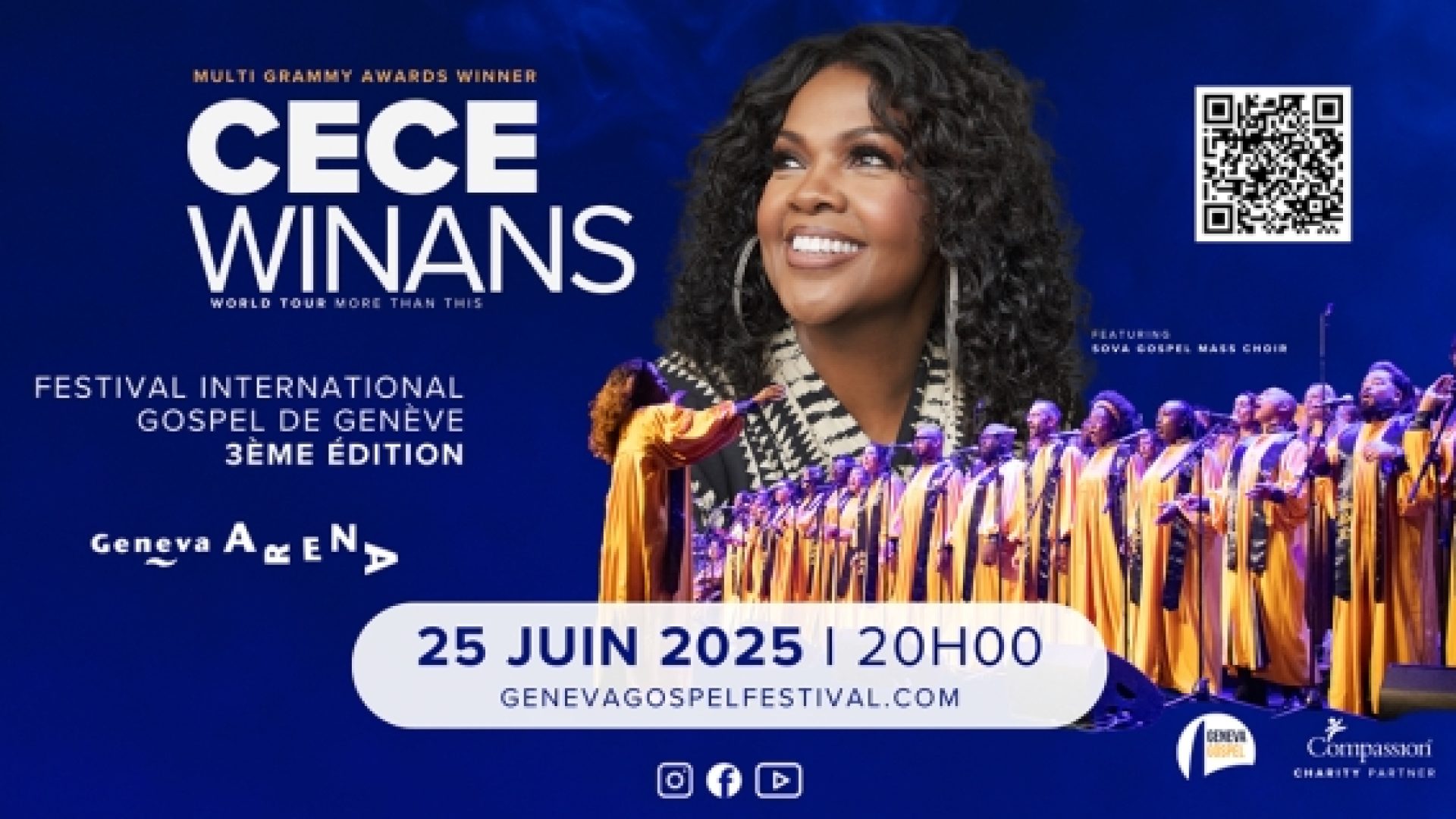 Evénement: Artiste gospel la plus primée, Cece Winans sera à l'Arena de Genève le 25 juin!