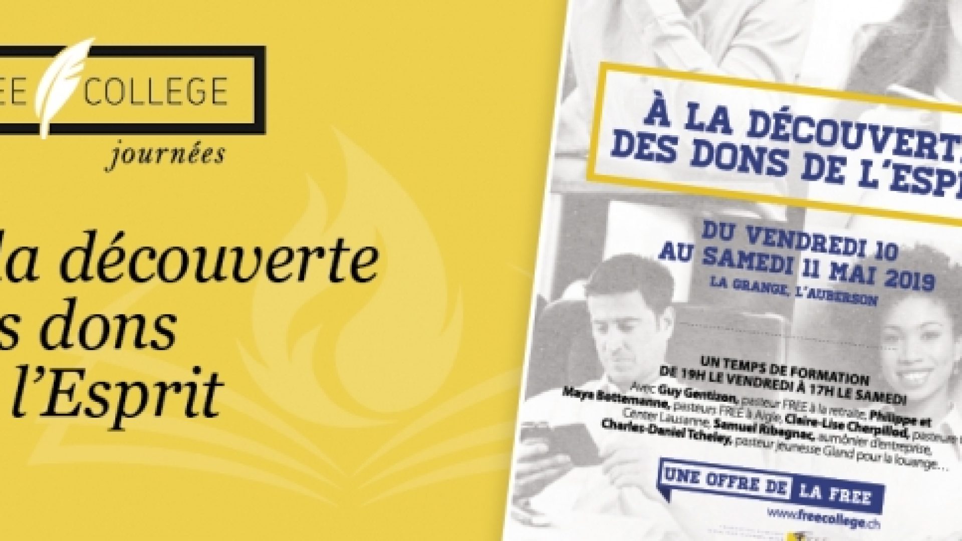 Du 10 au 11 mai : «A la découverte des dons de l’Esprit» avec Guy Gentizon et d’autres