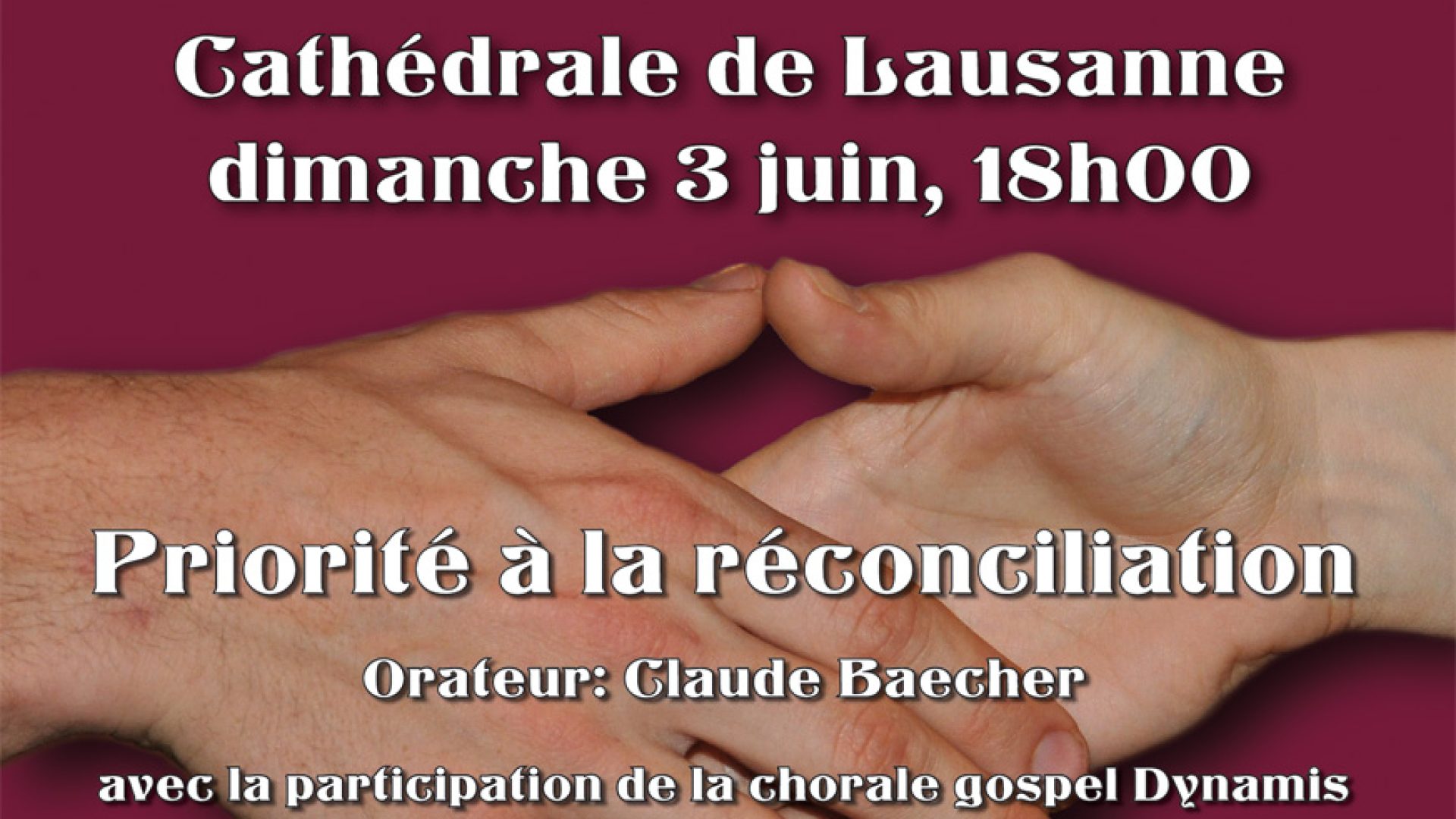 Le 3 juin, la FREE animera la célébration de la Parole à la cathédrale de Lausanne