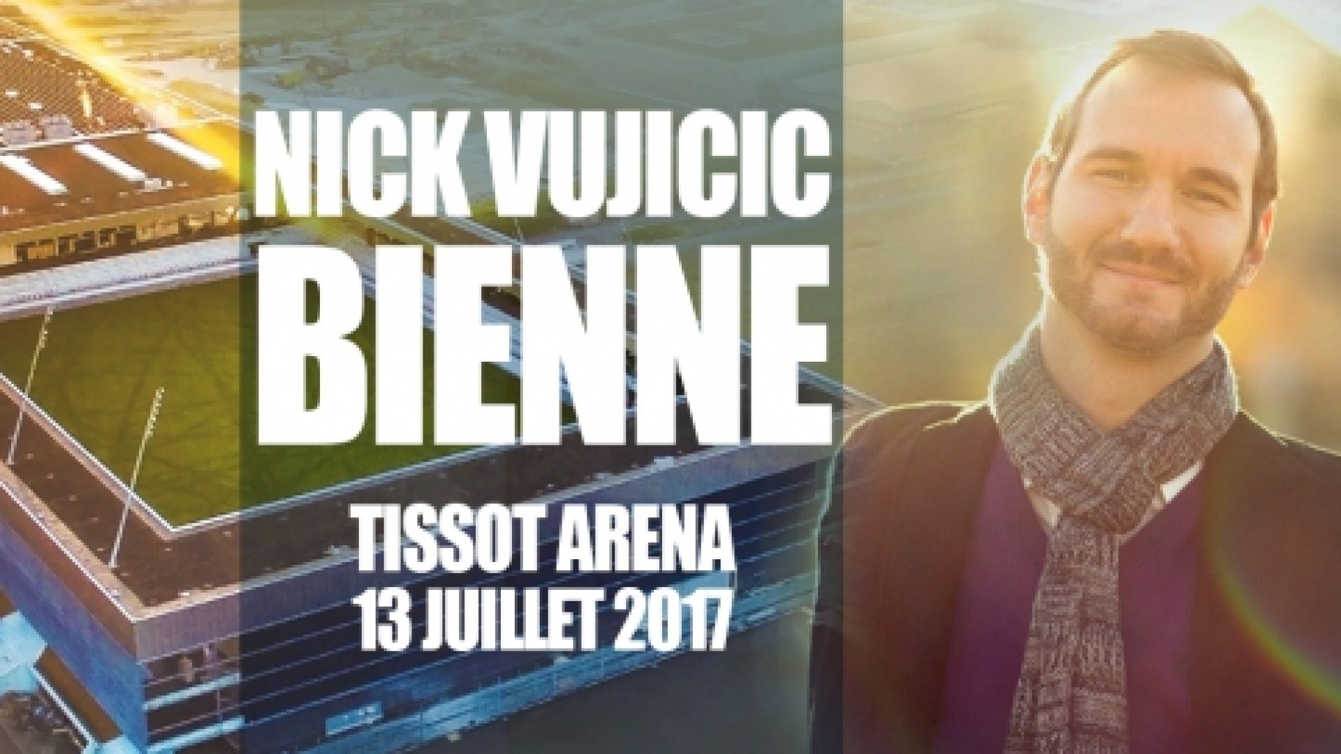 Né sans bras ni jambes, Nick Vujicic donnera une conférence unique en Suisse à Bienne le 13 juillet