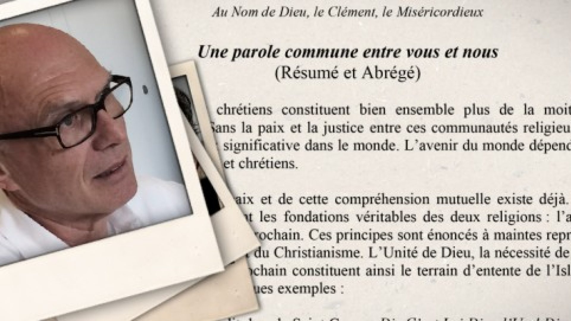Miroslav Volf tire un bilan du dialogue avec les musulmans initié par « Une parole commune entre nous et vous »