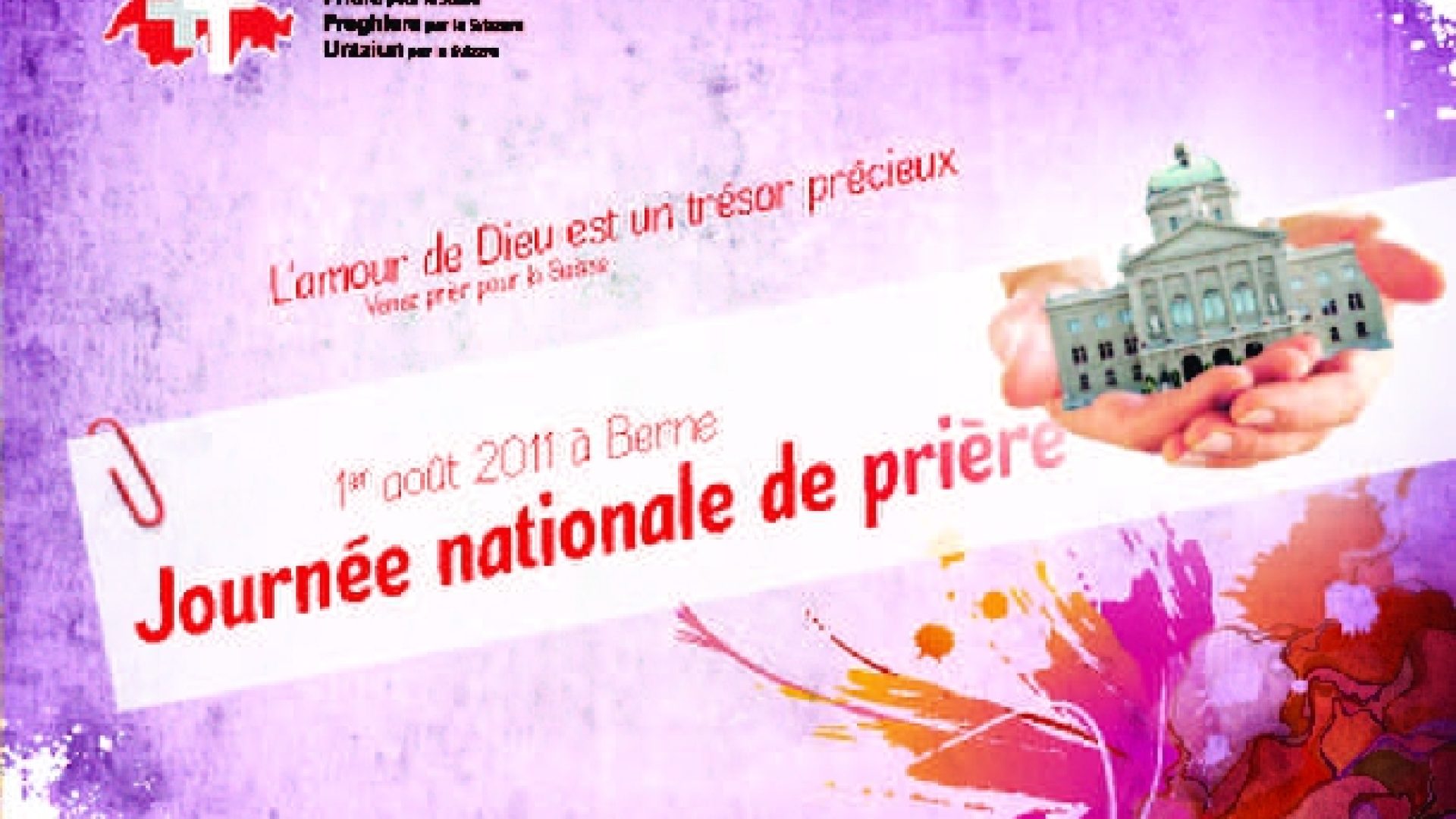 Prière pour la Suisse invite tous les chrétiens à Berne le 1er août