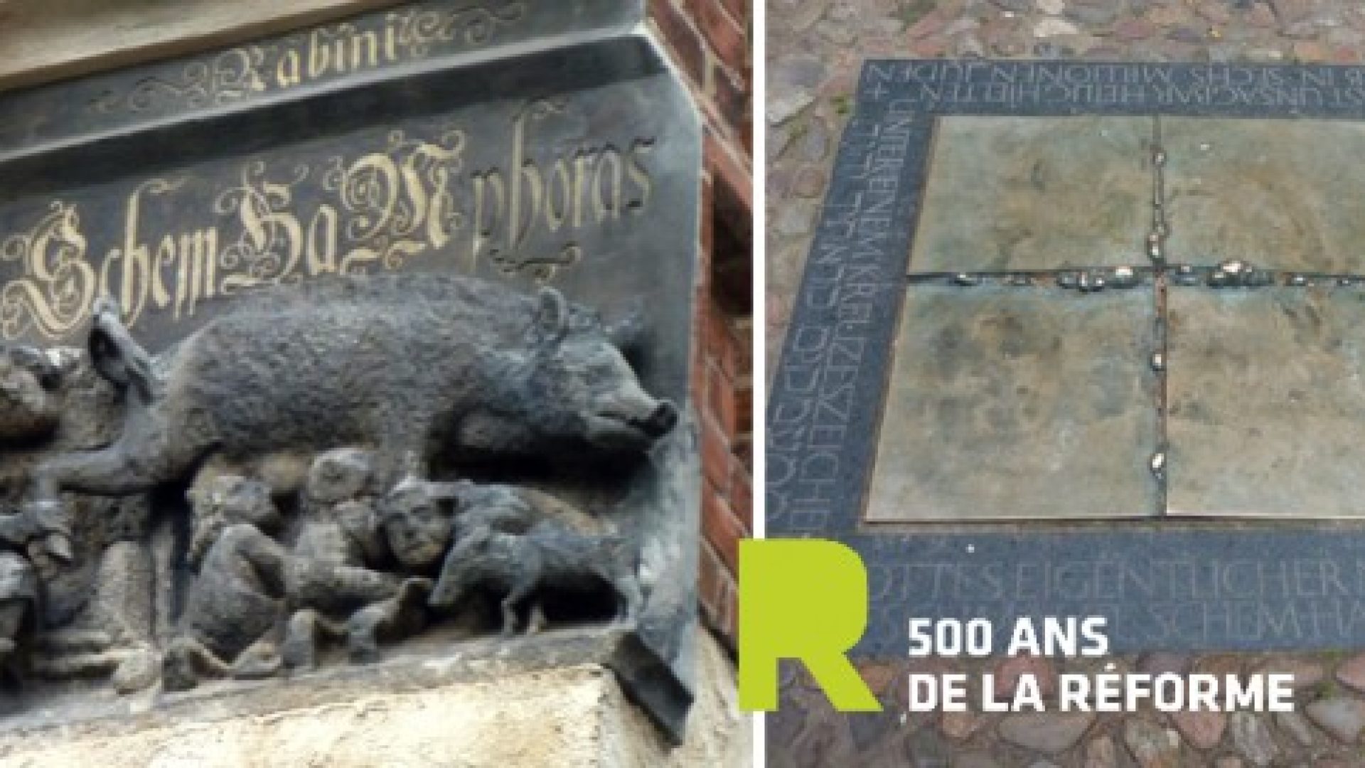 500 ans de la Réforme : polémique à Wittenberg autour d’une pierre représentant la « truie des Juifs »