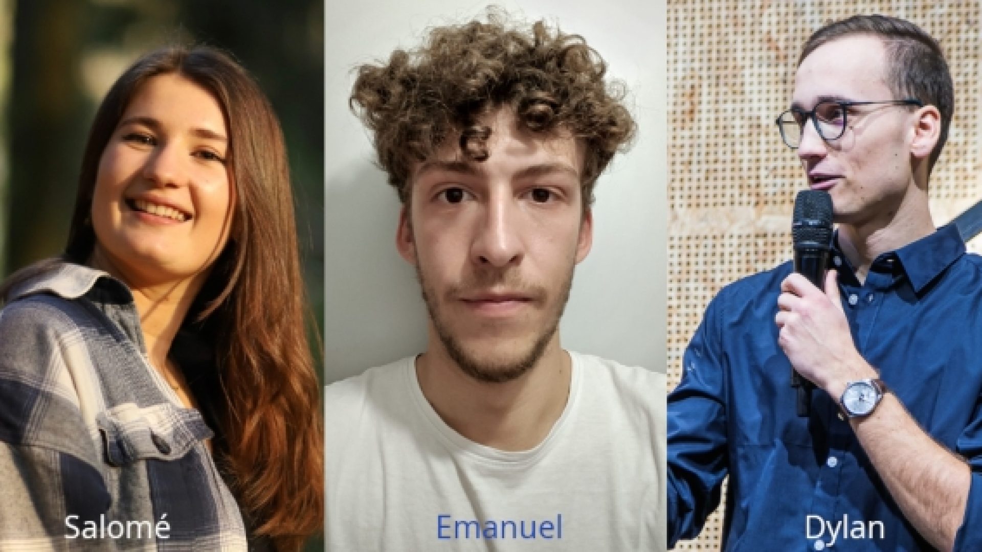 Trois jeunes bénévoles au service de Dieu