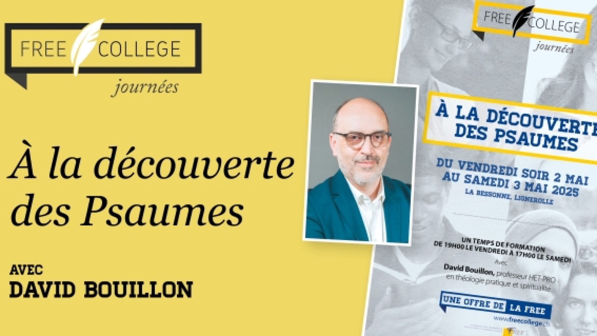 Les 2 et 3 mai : une journée « A la découverte des Psaumes » avec David Bouillon