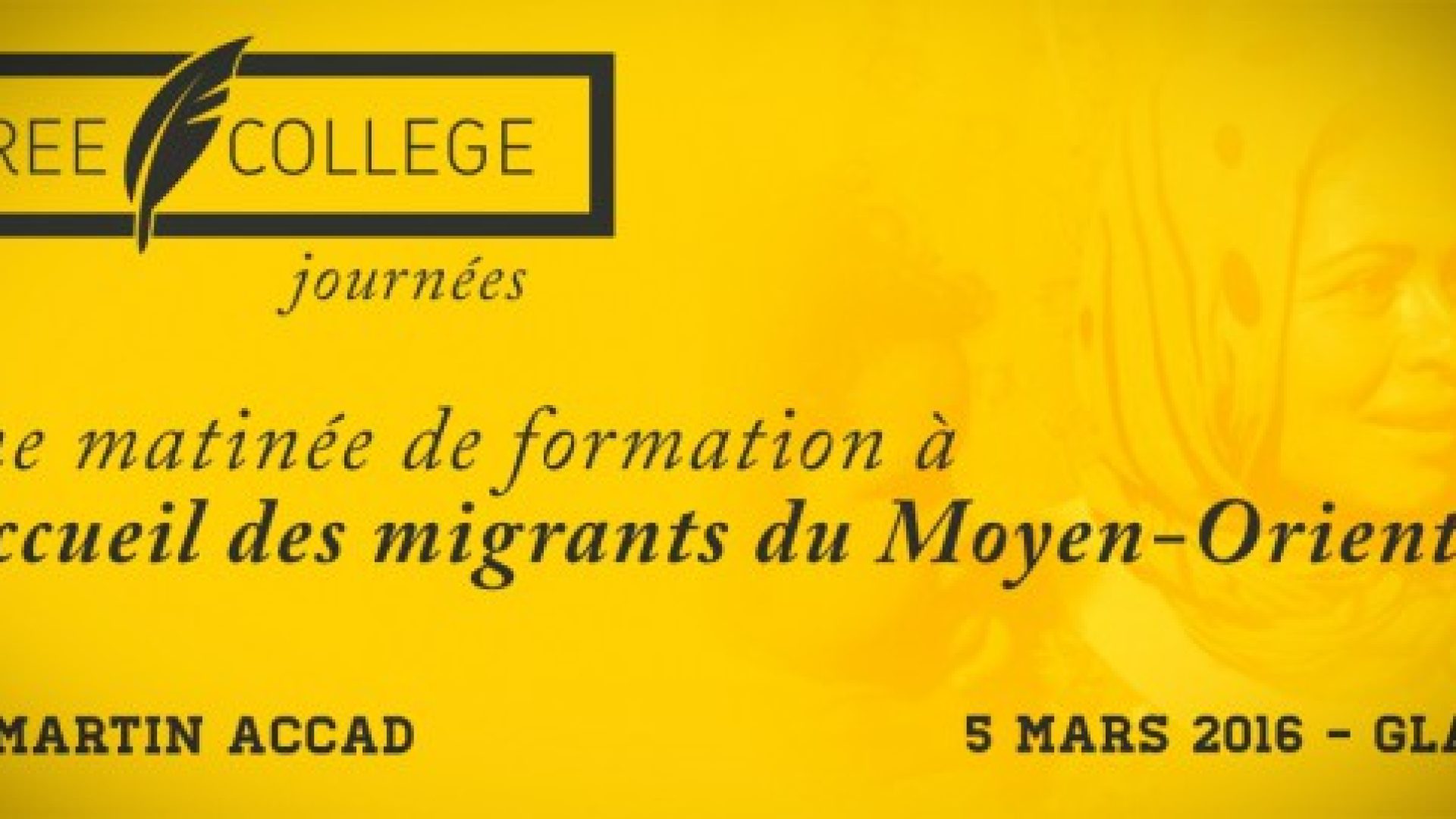 5 mars : une matinée de formation à l’accueil des migrants du Moyen-Orient avec Martin Accad