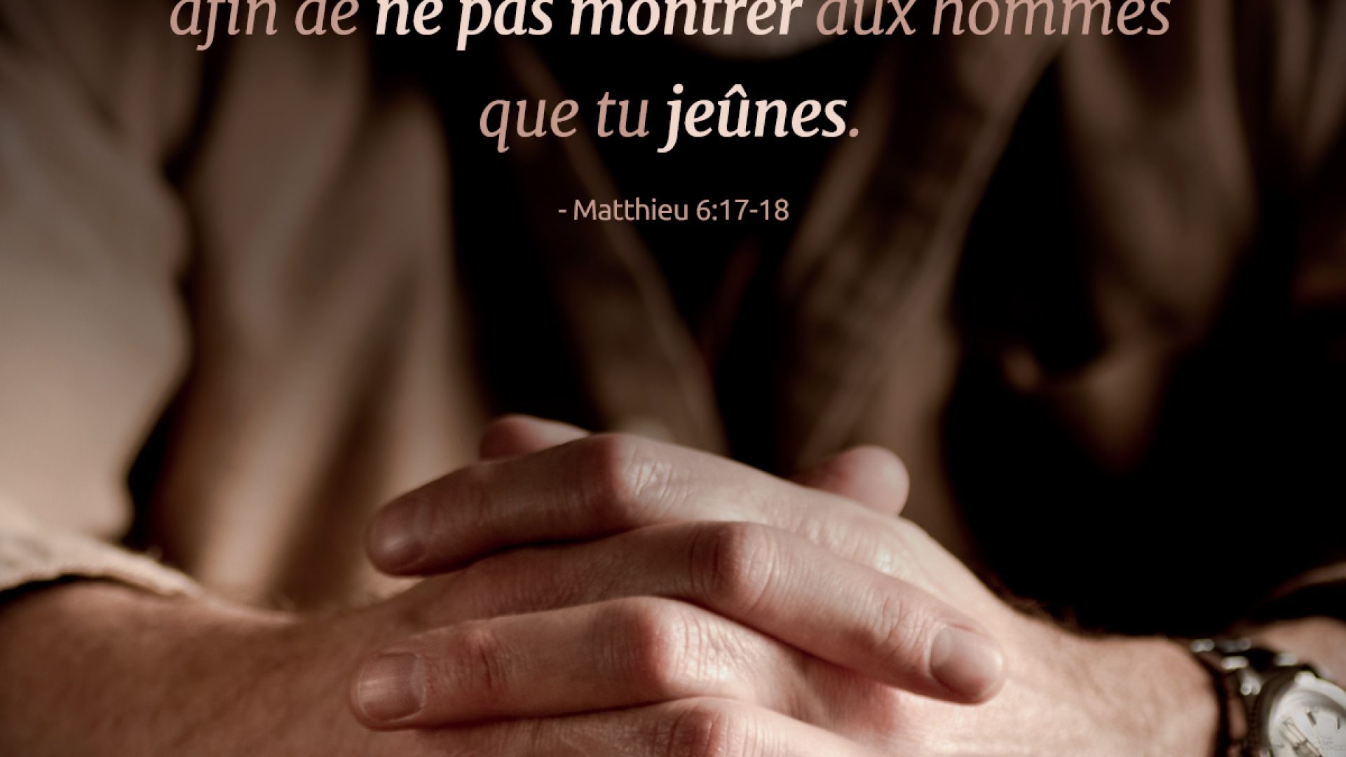 Privation volontaire – jeudi 26 mars