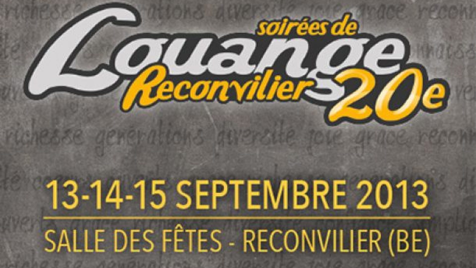 Les Soirées de louange de Reconvilier fêtent leur 20e anniversaire
