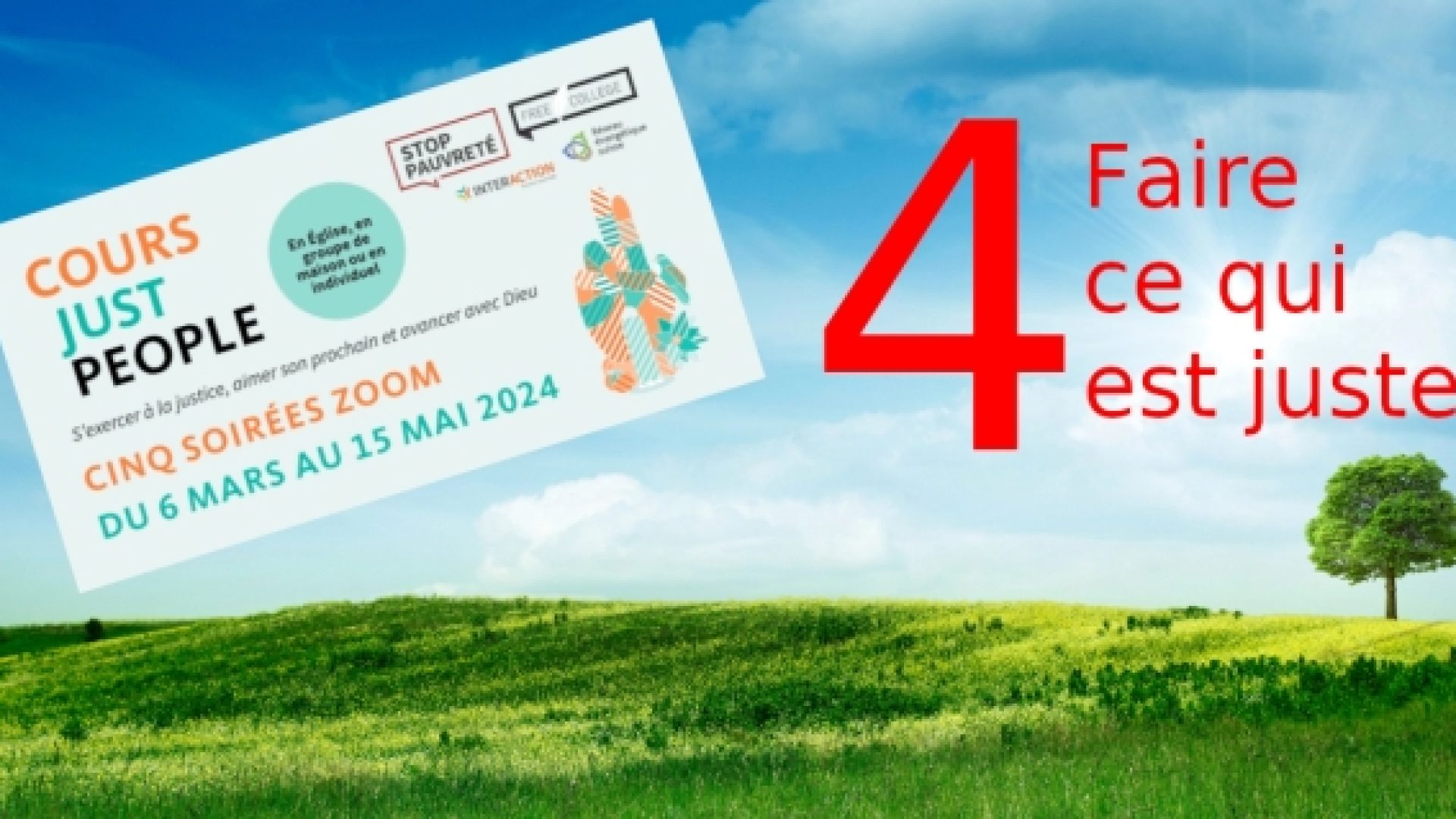 Cours Just People (4) : la justice au cœur des préoccupations et des actions