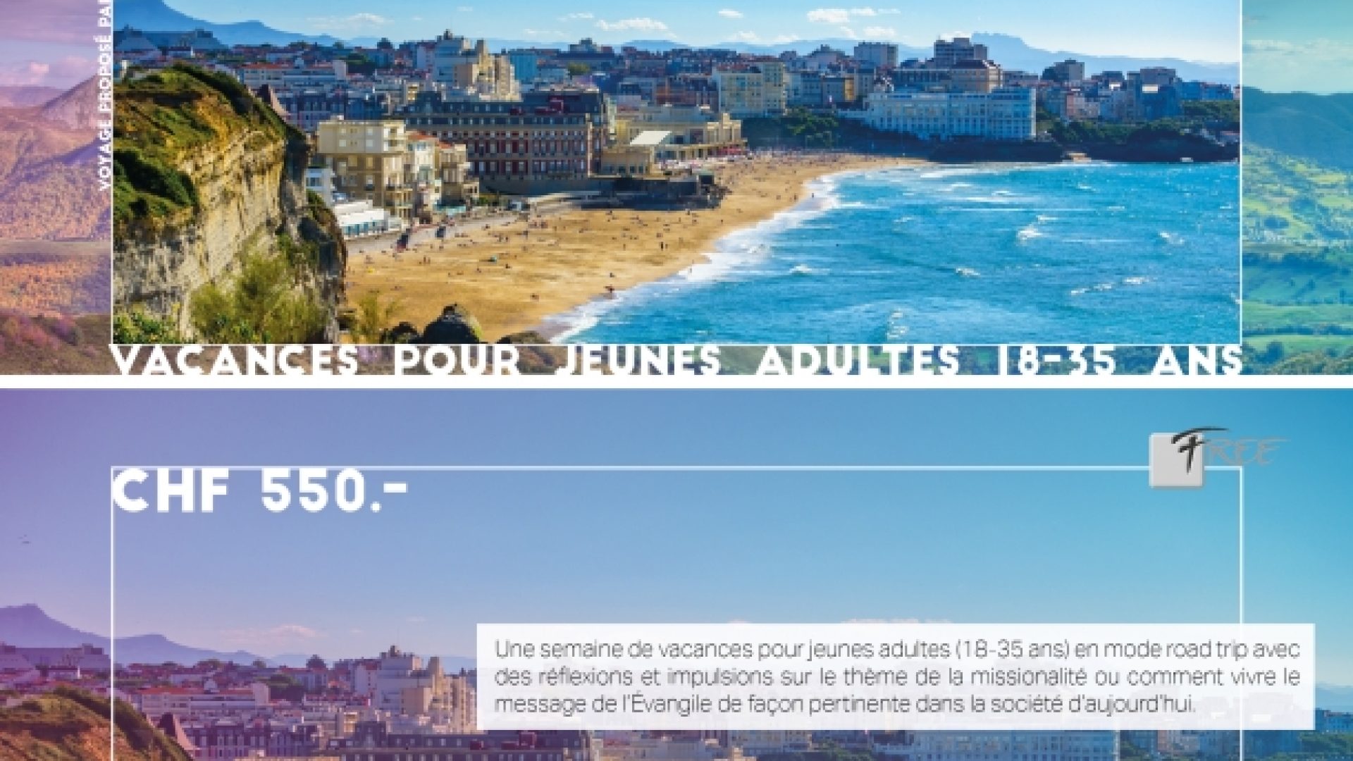 Vacances pour jeunes adultes été 2019