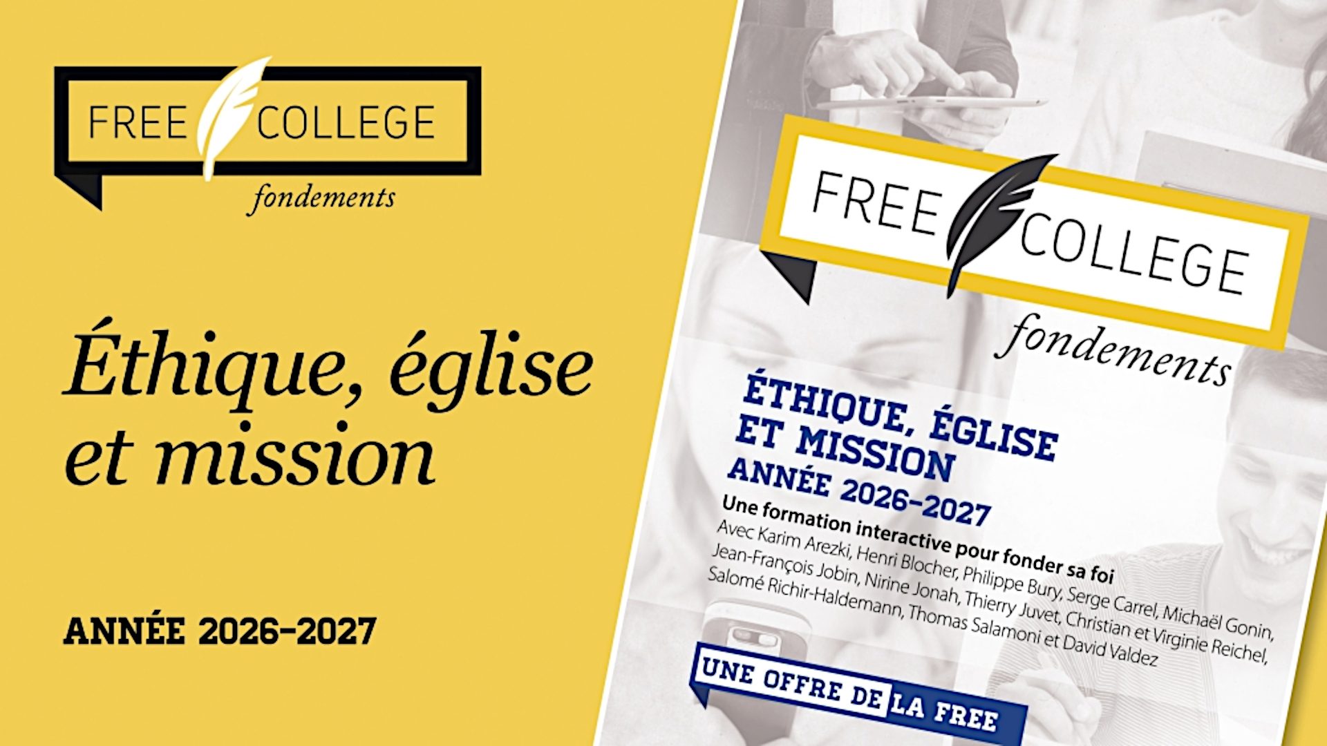 FREE College, fondement 2026-2027 1920x1080