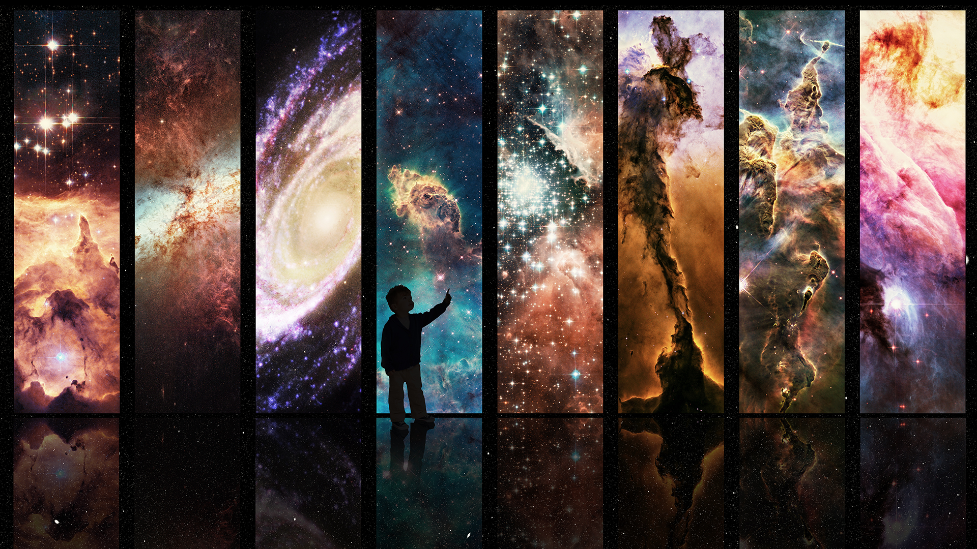 Différentes images de l'univers