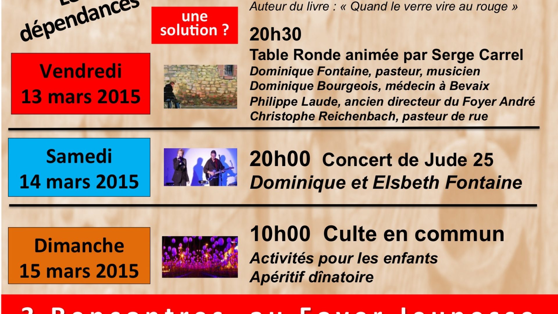 Dominique Fontaine : être pasteur et dépendant de l’alcool (article et émission de TV)