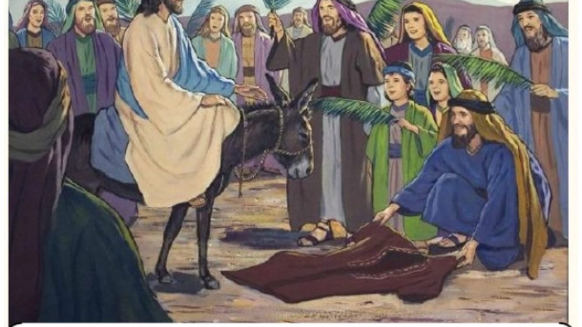 Jésus entre triomphalement à Jérusalem (BD)