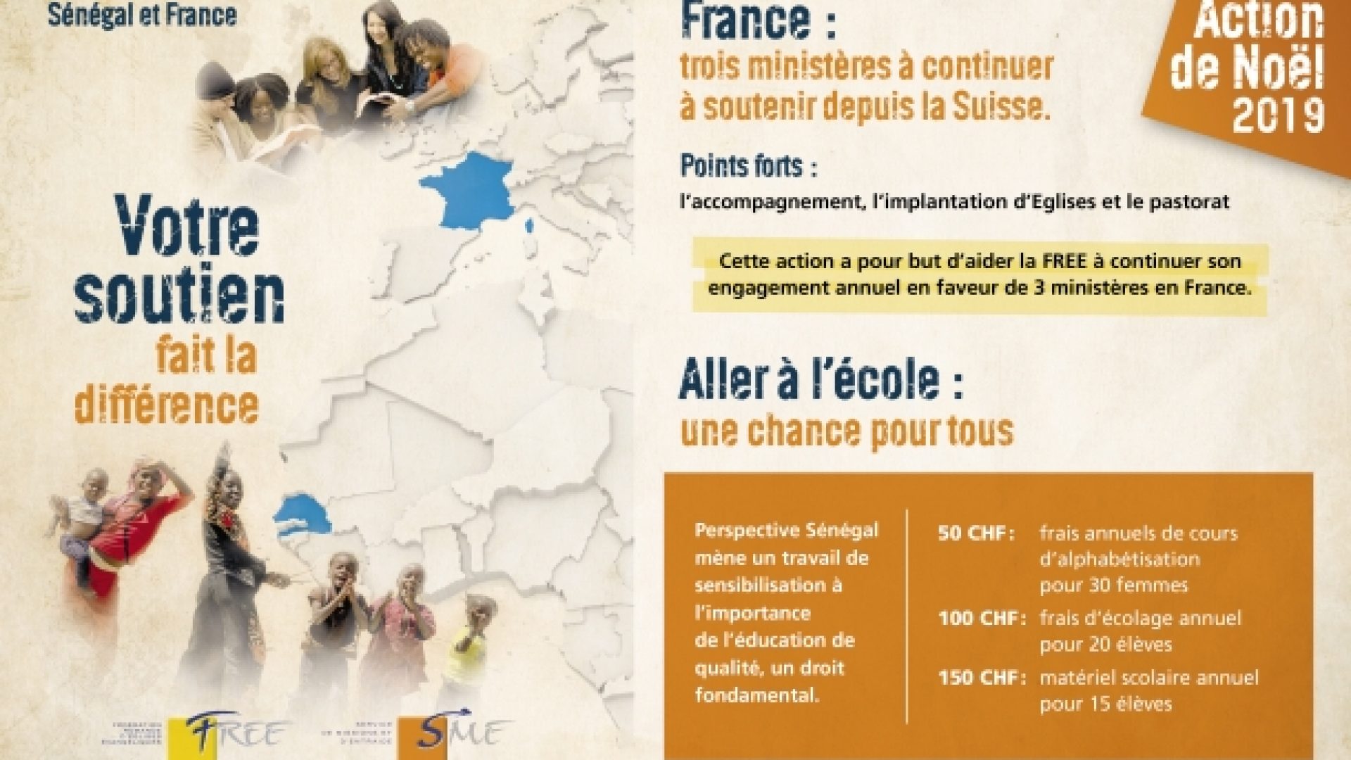Soutenez l'Action de Noël 2019 au Sénégal et en France