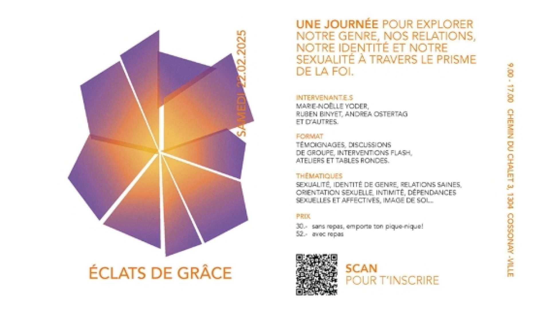 Genre, identité et sexualité: la rencontre «Éclats de grâce» a permis une libération de l'écoute et de la parole