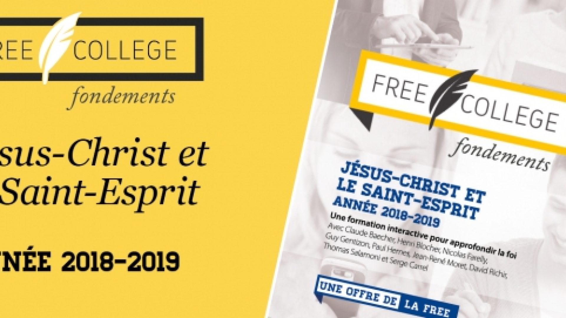 FREE COLLEGE : Jésus-Christ et le Saint-Esprit au programme de 2018-2019