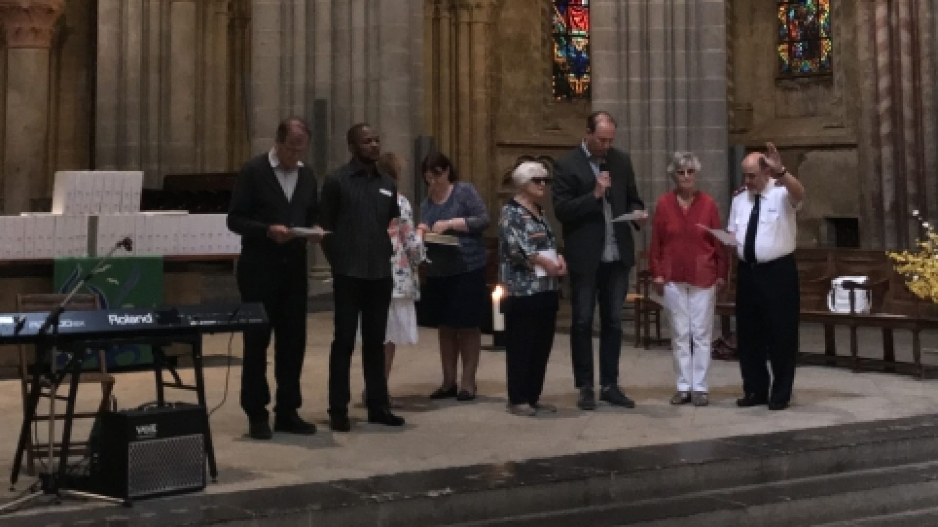 La TOB 2010 en braille en dédicace à la cathédrale de Lausanne