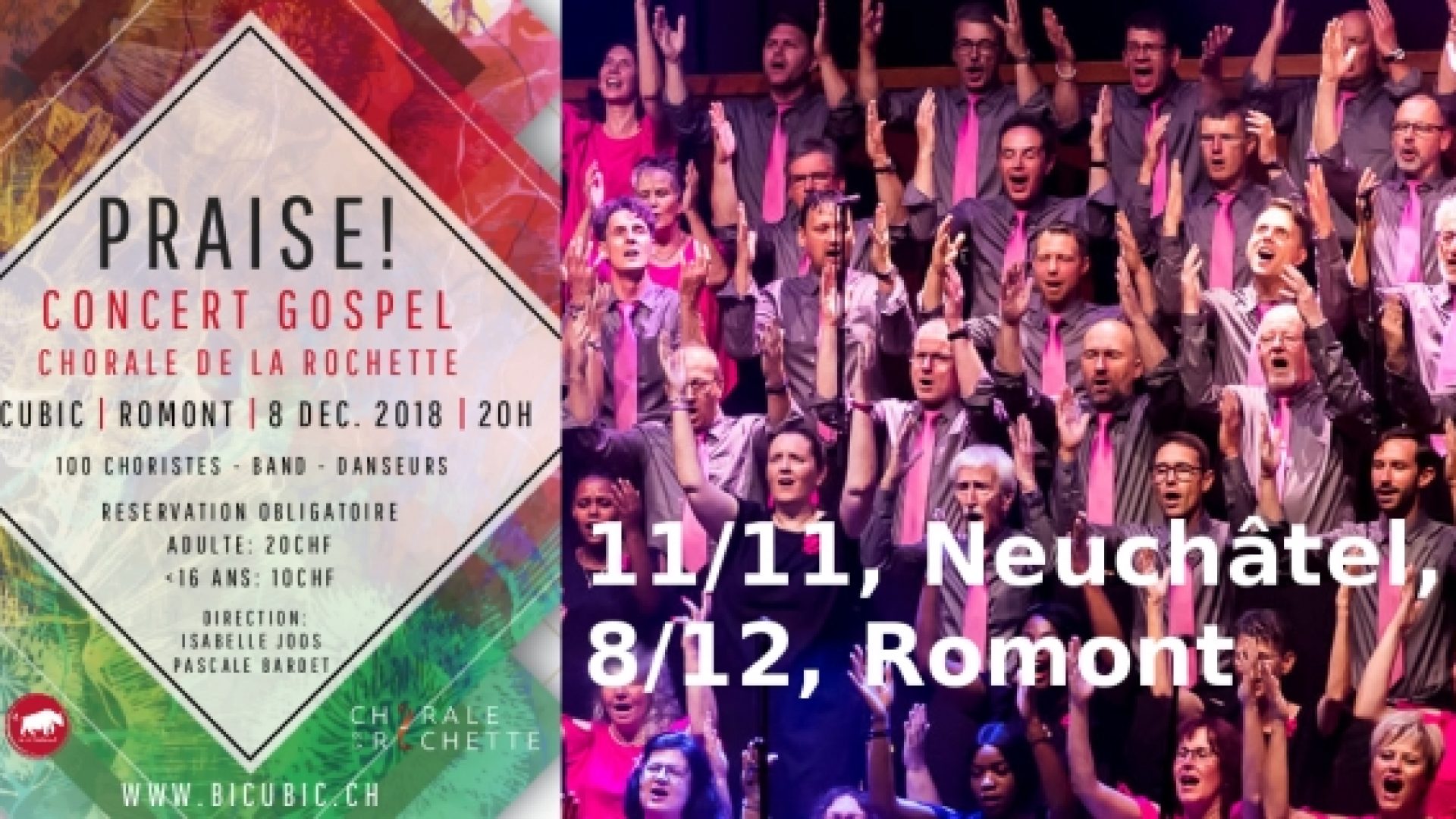 Chorale gospel de la Rochette : encore deux «Praise !» et puis s’en vont