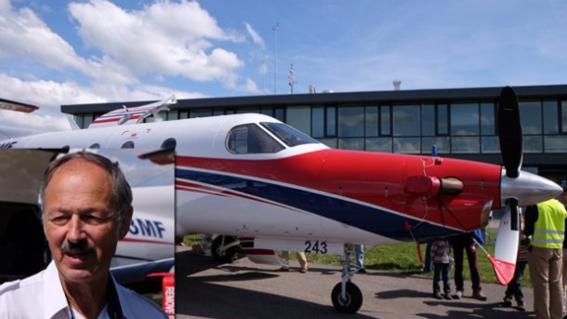 Le Pilatus PC-12 de la MAF a passé par l'aéroport de Lausanne