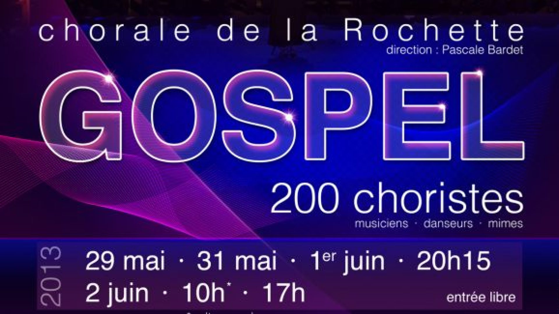 Neuchâtel : la chorale de la Rochette pour 5 concerts et un culte gospel au Temple du Bas