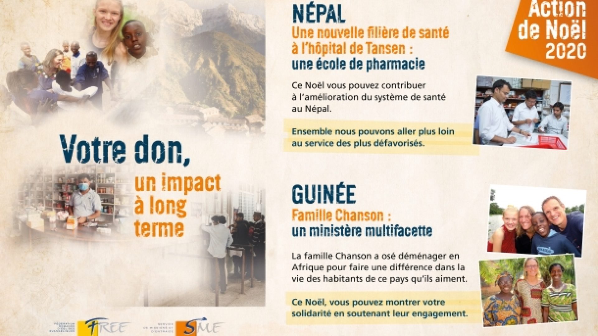 Soutenez l'Action de Noël 2020 au Népal et en Guinée