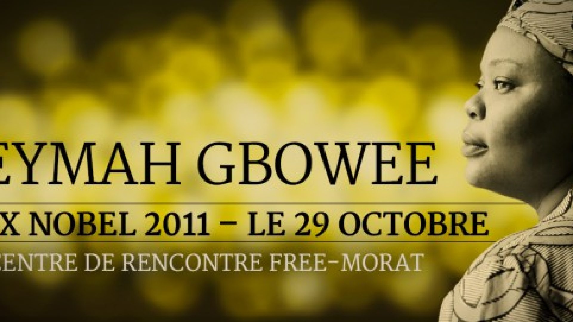 Leymah Gbowee, une Nobel de la Paix, à l’Eglise évangélique de Morat le 29 octobre
