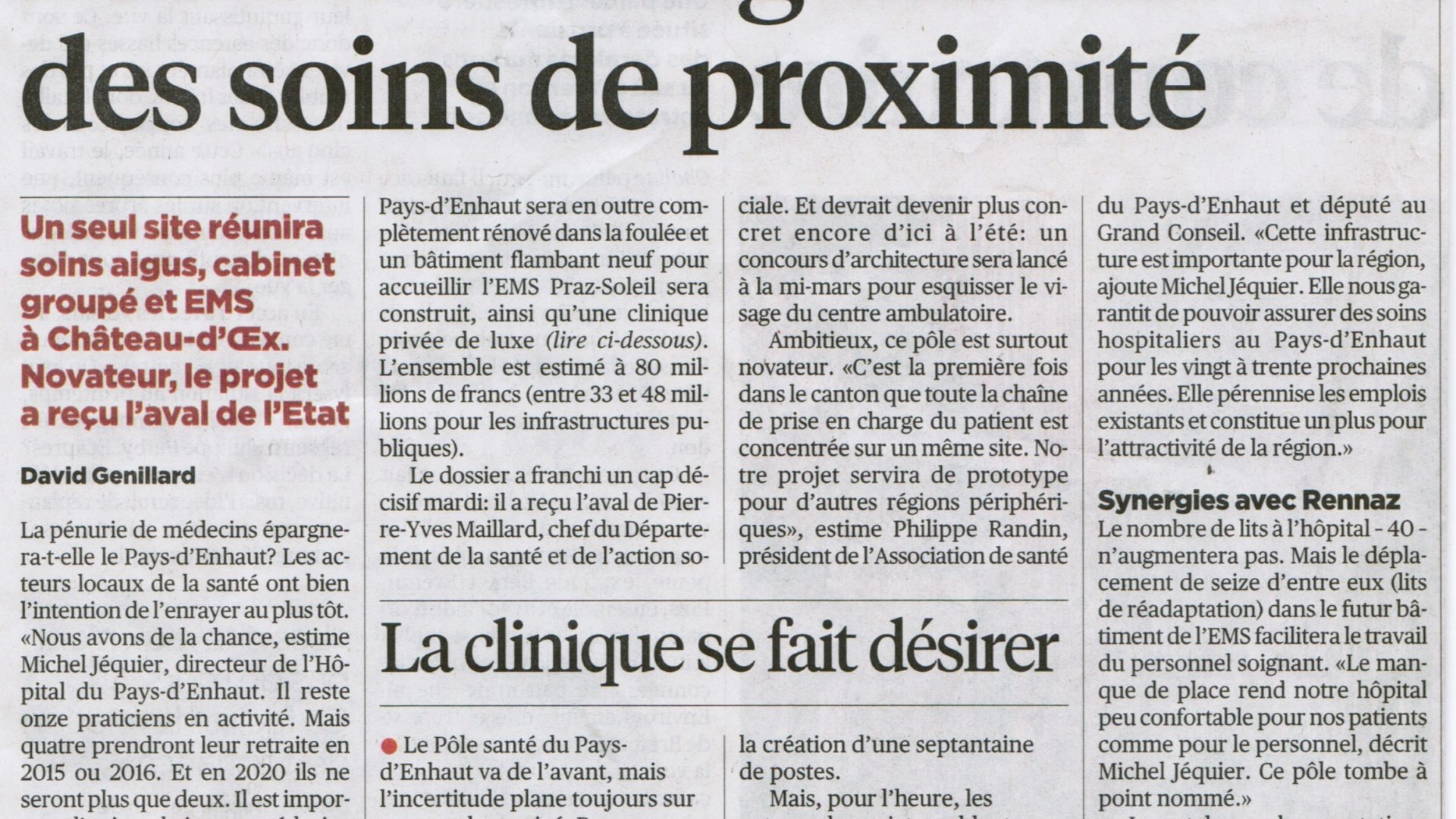 Praz-Soleil : un concours d’architecture lance le Pôle santé du Pays-d’Enhaut