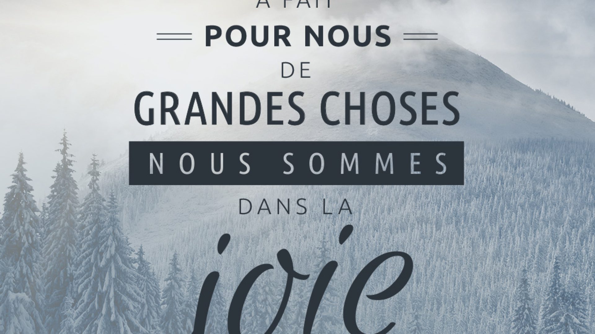 L'Éternel a fait pour nous de grandes choses